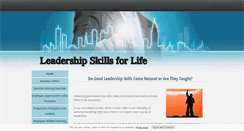 Desktop Screenshot of leadership-skills-for-life.com