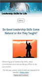 Mobile Screenshot of leadership-skills-for-life.com